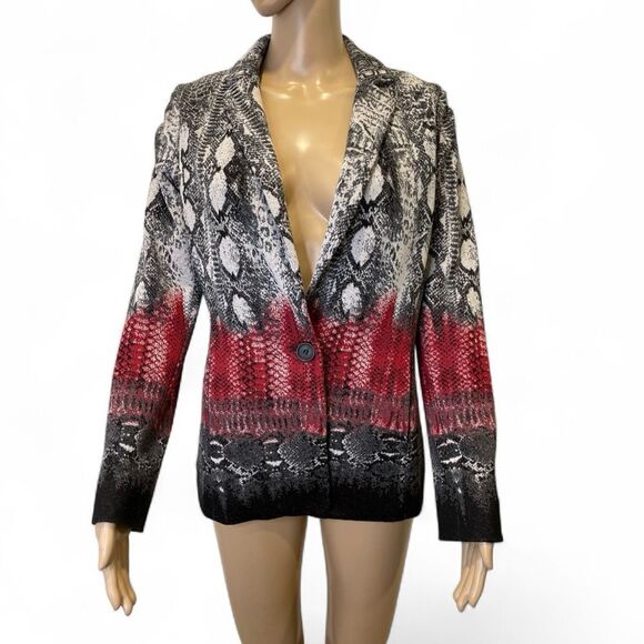 Yoana Baraschi Jackets & Blazers - Yoana Baraschi Stylish Women's Urban Reptile Blazer Jacket Size M